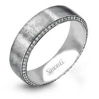 Men's Wedding Band In 14k Or 18k Gold With Diamonds - Simon G. Jewelry
