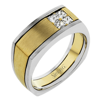 Men's Wedding Band In 14k Or 18k Gold With Diamonds - Simon G. Jewelry