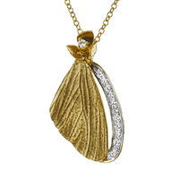 Monarch Pendant Necklace in 18K Gold with Diamonds - Simon G. Jewelry