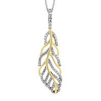 Nature Pendant in 18k Gold with Diamonds - Simon G. Jewelry