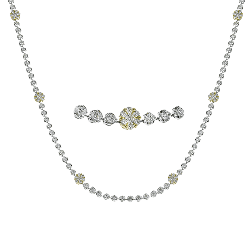 Necklace in 18k Gold with Diamonds