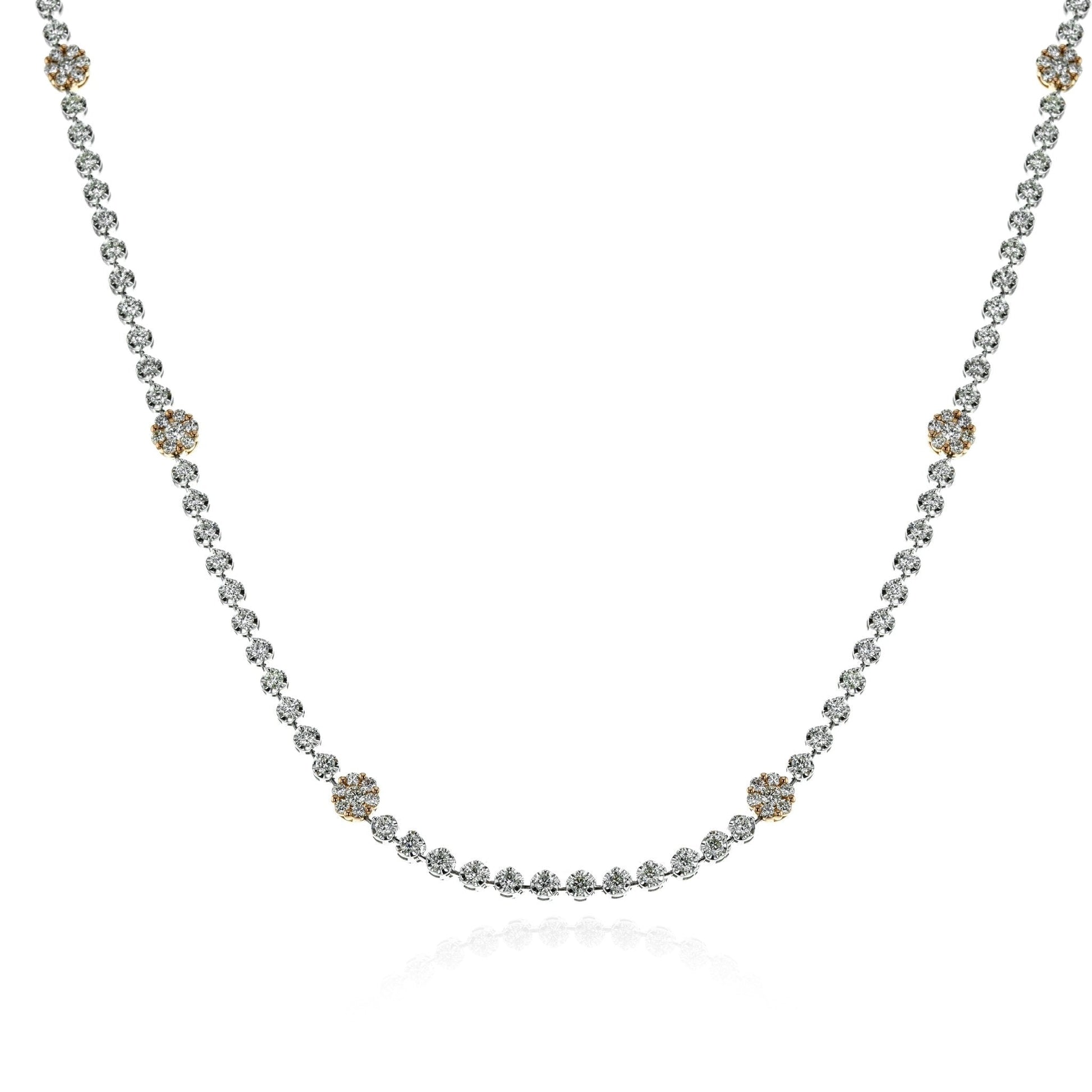 Necklace in 18k Gold with Diamonds - Simon G. Jewelry