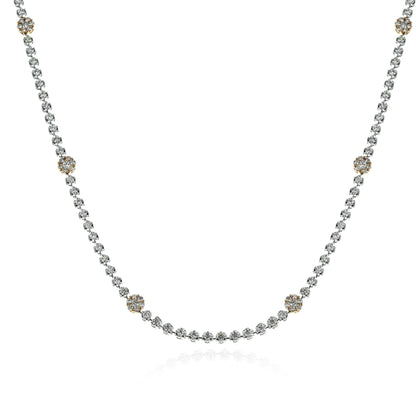Necklace in 18k Gold with Diamonds - Simon G. Jewelry