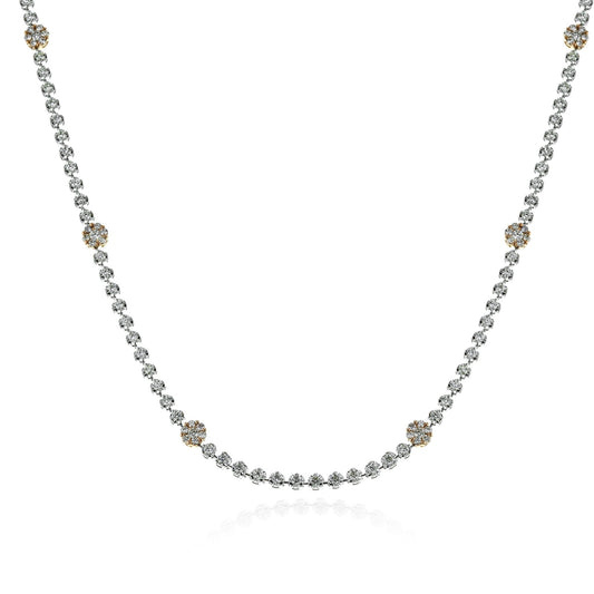 Necklace in 18k Gold with Diamonds - Simon G. Jewelry