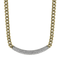 Necklace in 18k Gold with Diamonds - Simon G. Jewelry