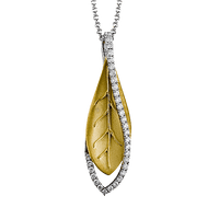 Pendant in 18k Gold with Diamonds - Simon G. Jewelry