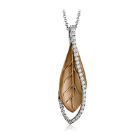 Pendant in 18k Gold with Diamonds - Simon G. Jewelry