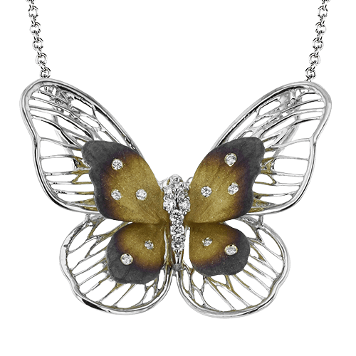 Pendant in 18k Gold with Diamonds - Simon G. Jewelry