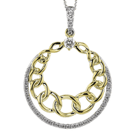 Pendant in 18k Gold with Diamonds - Simon G. Jewelry