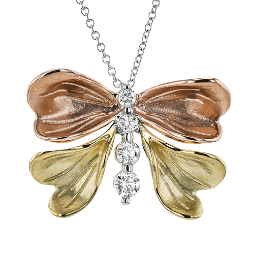 Pendant in 18k Gold with Diamonds - Simon G. Jewelry