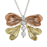 Pendant in 18k Gold with Diamonds - Simon G. Jewelry