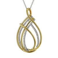 Pendant Necklace in 18k Gold with Diamonds - Simon G. Jewelry