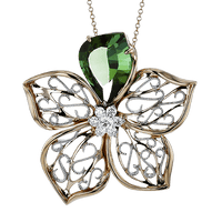 Pendant Necklace in 18K Gold with Diamonds - Simon G. Jewelry