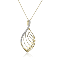 Pendant Necklace in 18k Gold with Diamonds - Simon G. Jewelry