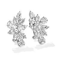 Petal Earrings in 18k Gold with Diamonds - Simon G. Jewelry