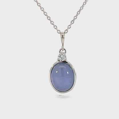 Elegant Blue Gemstone Pendant
