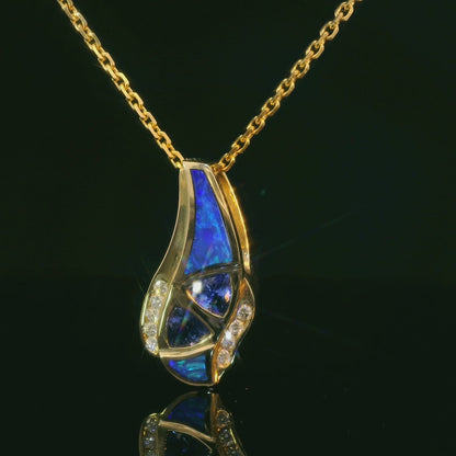 Elegant Opal Pendant Necklace