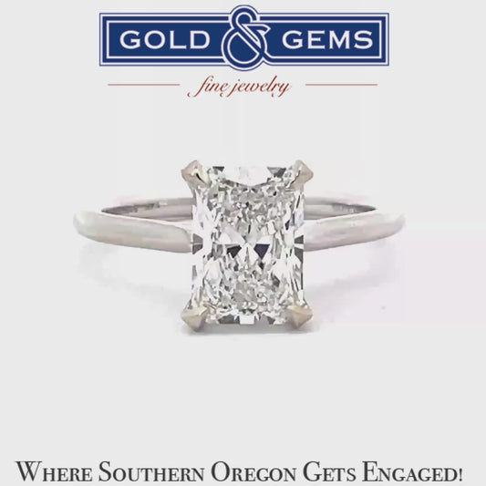 Radiant Cut UltraFire™ LG Diamond Engagement Ring