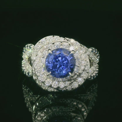 Elegant Blue Sapphire Ring