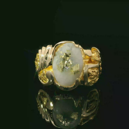 Elegant Gold and Opal Ring
