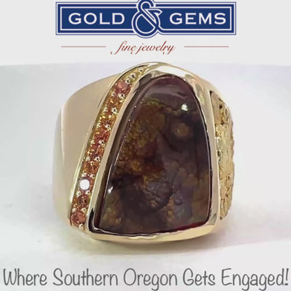 Elegant Gold Ring with Gemstone