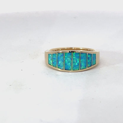 Stunning Opal Inlay Ring