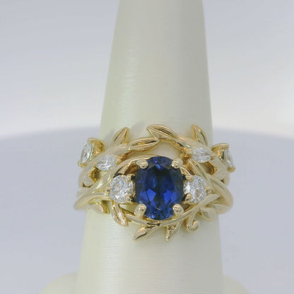 Elegant Sapphire and Diamond Ring