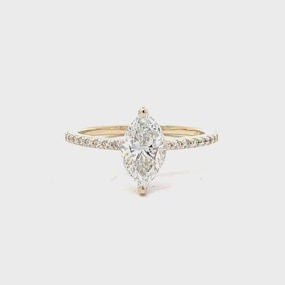 Elegant Marquise Cut Diamond Ring