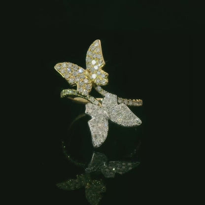 Elegant Butterfly Ring Design