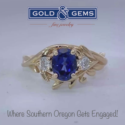 Elegant Sapphire and Diamond Ring