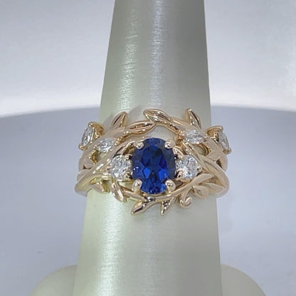 Elegant Sapphire and Diamond Ring