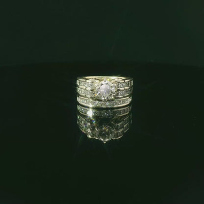 Elegant Stacked Diamond Ring