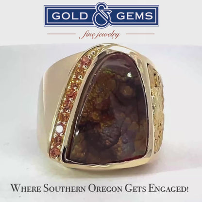 Elegant Gold Ring with Gemstone