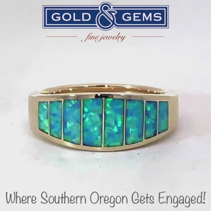 Stunning Opal Inlay Ring