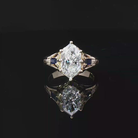 Yellow Gold Custom UltraFire™ Diamond Engagement Ring