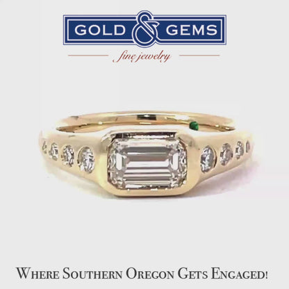 East to West Diamond Ring