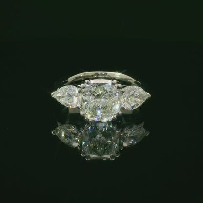 Elegant Three-Stone Diamond Ring
