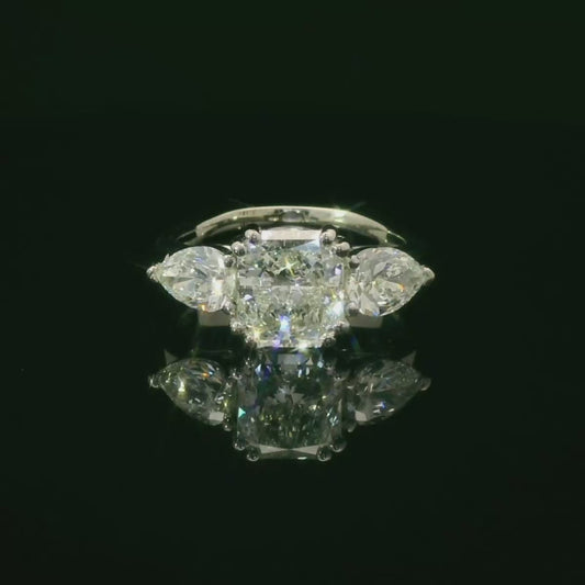 Elegant Three-Stone Diamond Ring