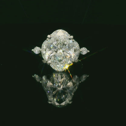 Oval Diamond Engagement Ring