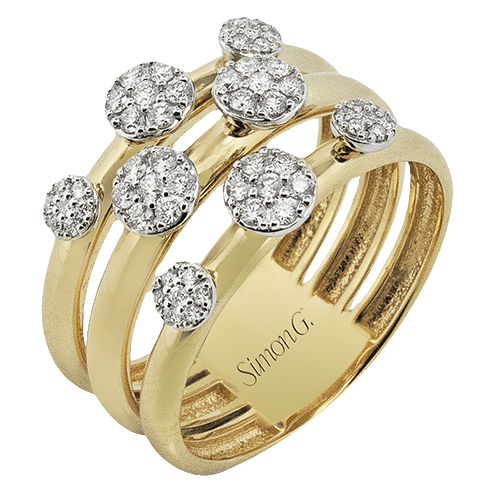 Right Hand Ring in 18k Gold with Diamonds