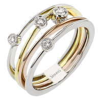 RIGHT HAND RING IN 18K GOLD WITH DIAMONDS - Simon G. Jewelry