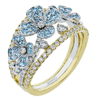 Right Hand Ring in 18k Gold with Diamonds - Simon G. Jewelry