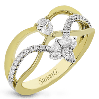 Right Hand Ring in 18k Gold with Diamonds - Simon G. Jewelry