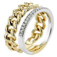 Right Hand Ring In 18k Gold With Diamonds - Simon G. Jewelry