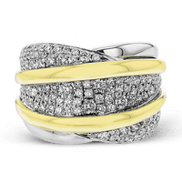 Right Hand Ring in 18k Gold with Diamonds - Simon G. Jewelry