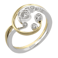 Right Hand Ring in 18k Gold with Diamonds - Simon G. Jewelry