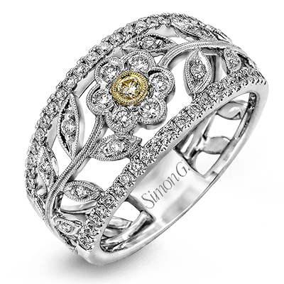 Right Hand Ring in 18k Gold with Diamonds - Simon G. Jewelry