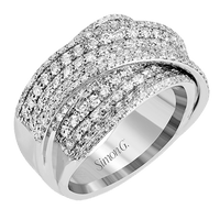 Right Hand Ring in 18k Gold with Diamonds - Simon G. Jewelry