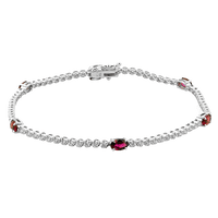 Ruby Color Bracelet in 18k Gold with Diamonds - Simon G. Jewelry