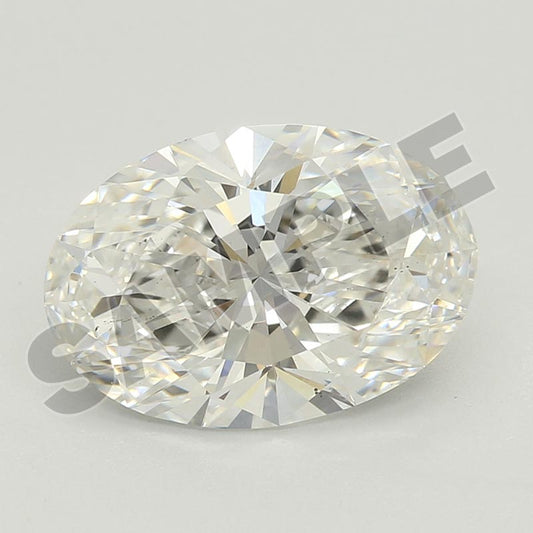 2.51 Carat Oval IGI Labgrown Diamond, With Certificate ID LG735593007